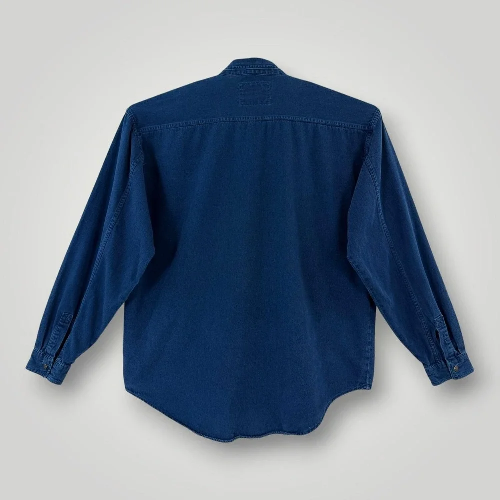 Vintage Levi's Denim Shirt Mens XL Blue Long Sleeve Button Up Cotton Workwear